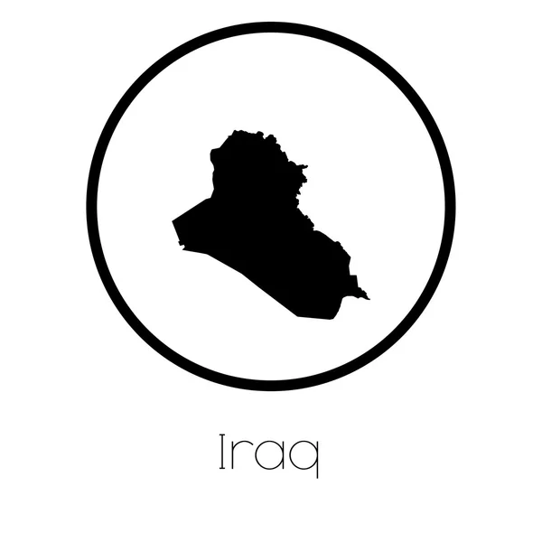 Mapie Kraju Iraku — Zdjęcie stockowe