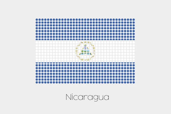 Flag Illustration Nicaragua — Stock Photo, Image