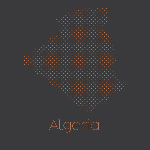 Une Carte Pays Algérie — Photo