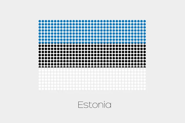 Een Illustratie Van Vlag Van Estland — Stockfoto