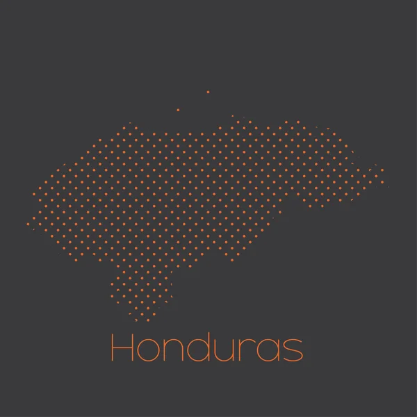 A Map of the country of Honduras