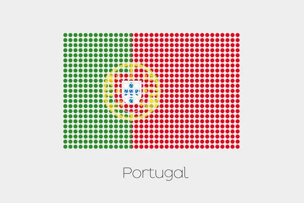 Flaga Ilustracja Portugalii — Zdjęcie stockowe