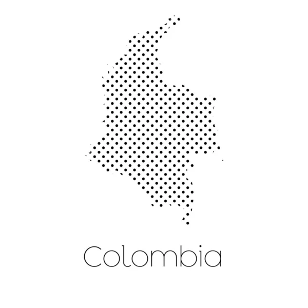 Mapa Del País Colombia — Foto de Stock