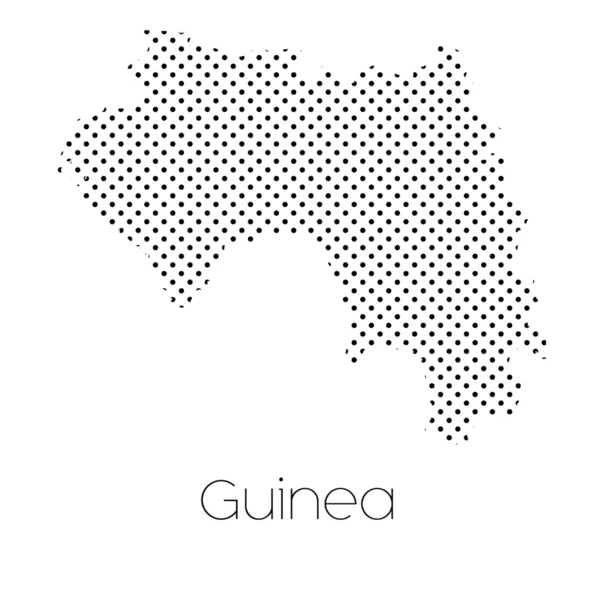 Map Country Guinea — Stock Photo, Image