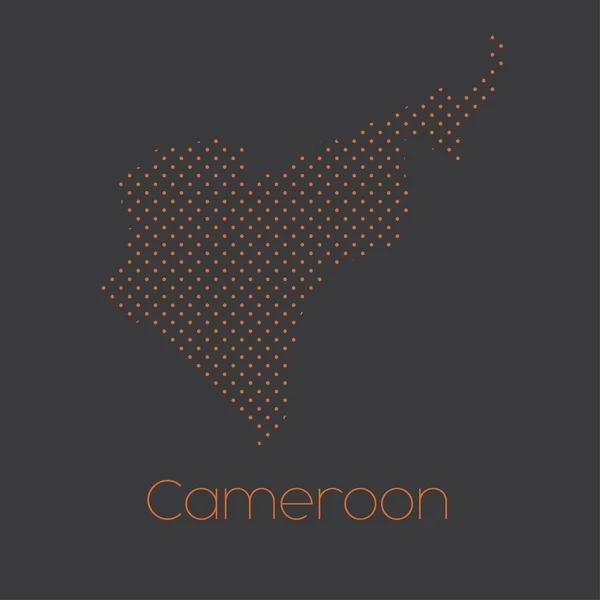 A Map of the country of Cameroon