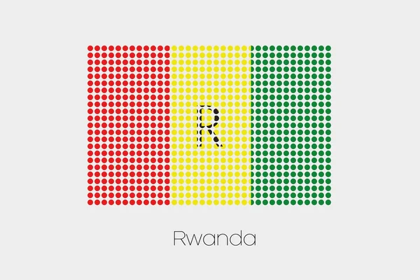 Flag Illustration Rawanda — Stock Photo, Image