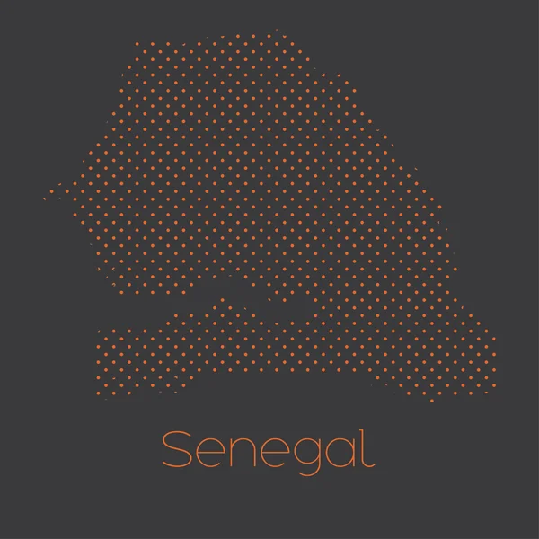 Senegal ülke Haritası