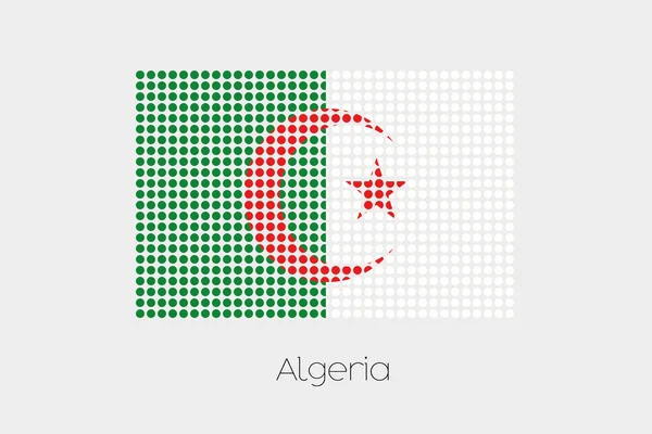 Eine Flaggenillustration Von Algerien — Stockfoto