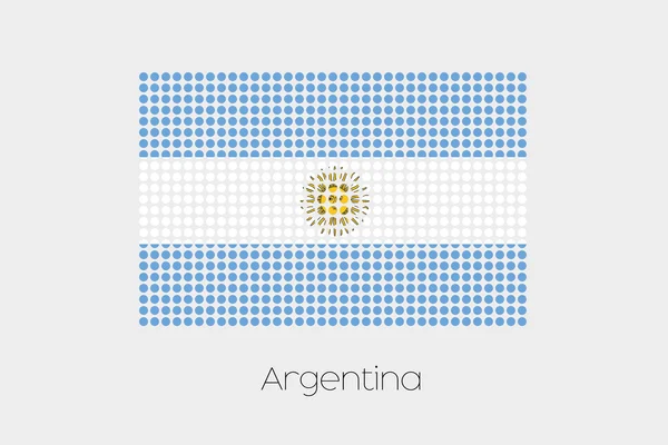 Una Ilustración Bandera Argentina — Foto de Stock