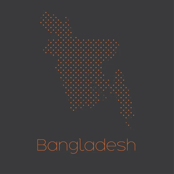 Bangladeş Ülke Haritası — Stok fotoğraf