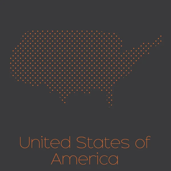 Mapa Země Spojené Státy Americké — Stock fotografie