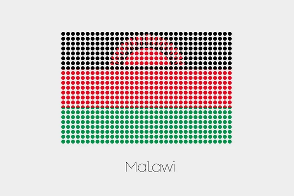 Een Illustratie Van Vlag Van Malawi — Stockfoto