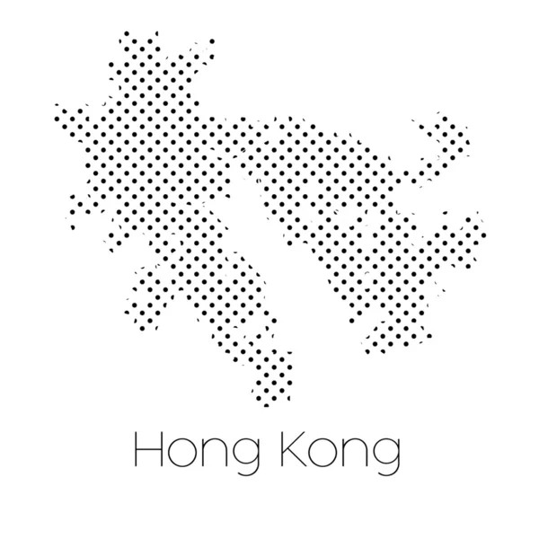 Map Country Hong Kong — Stock Photo, Image