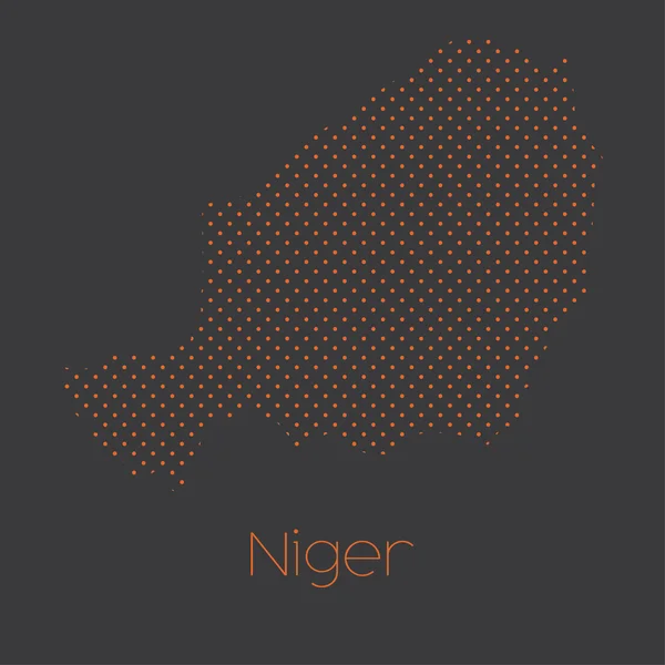 A Map of the country of Niger