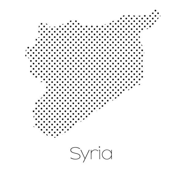 Карта Страны Сирия — стоковое фото