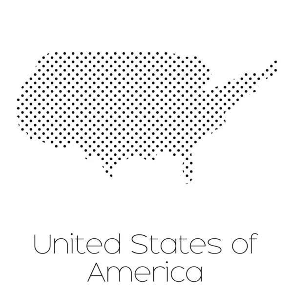 Amerika Birleşik Devletleri Ülke Haritası — Stok fotoğraf