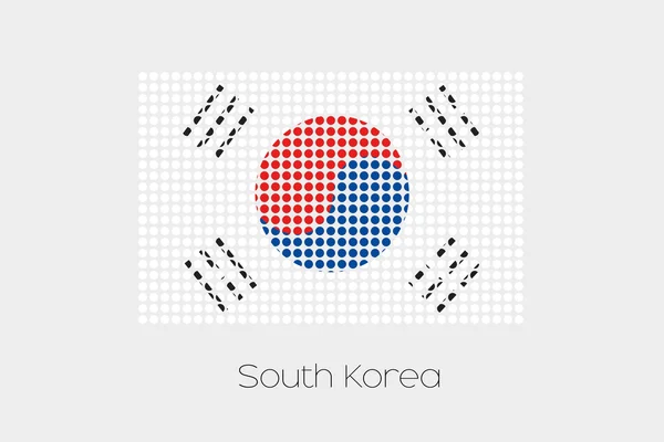 Una Ilustración Bandera Corea Del Sur — Foto de Stock