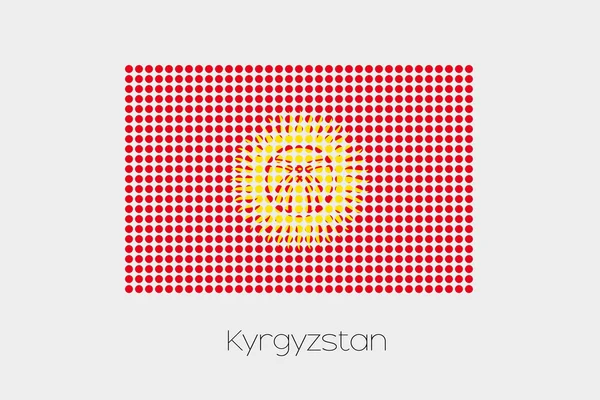 Kyrghyzstan bir bayrak çizimi
