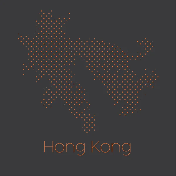 Map Country Hong Kong — Stock Photo, Image