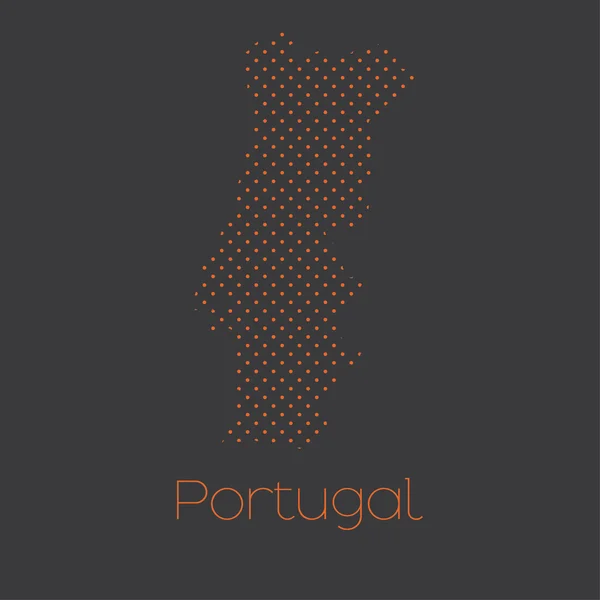 Mapa País Portugal — Fotografia de Stock