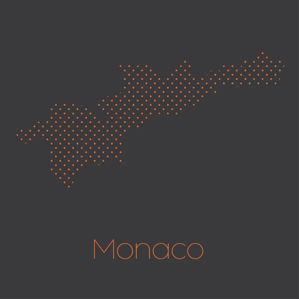 Una Mappa Del Paese Monaco — Foto Stock
