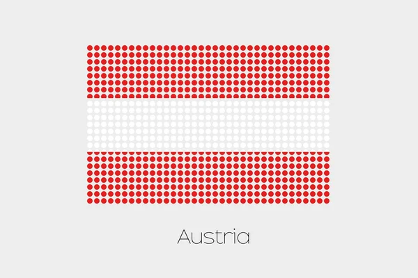 Una Ilustración Bandera Austria —  Fotos de Stock