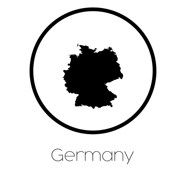 Térképen Ország Németország — Stock Fotó