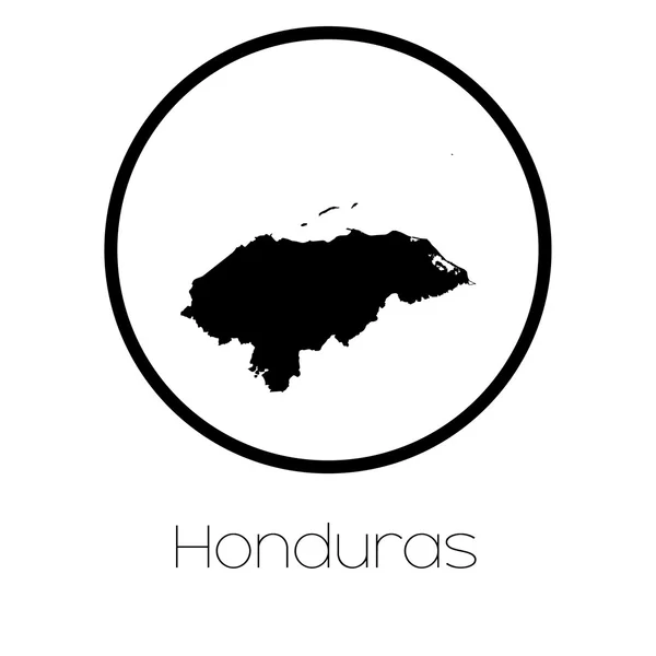 ホンジュラスの国の地図 — ストック写真