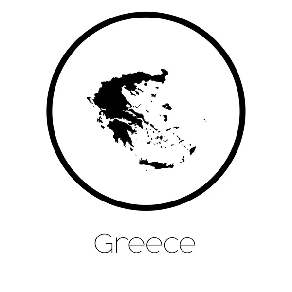 Une Carte Pays Grèce — Photo