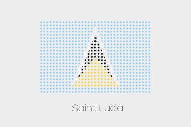 Saint Lucia bir bayrak çizimi