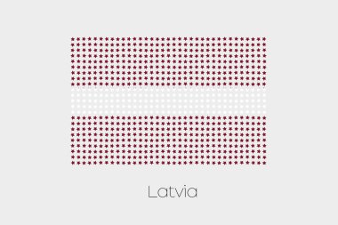 Letonya bayrağı resmi