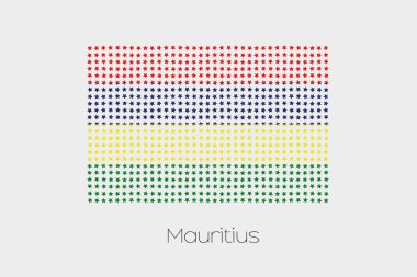 Mauritius bir bayrak çizimi
