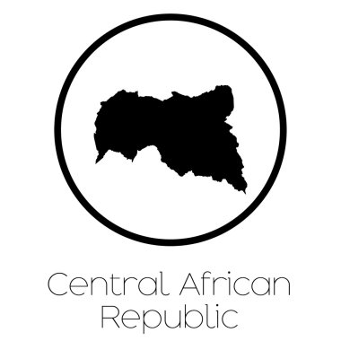 Orta Afrika Cumhuriyeti ülke Haritası