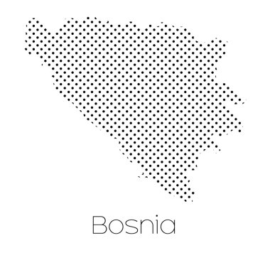Bosna ülkenin Haritası
