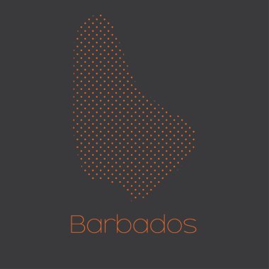 Barbados ülke Haritası