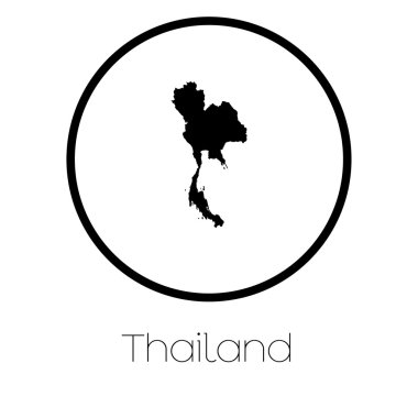 Tayland 'ın haritası.