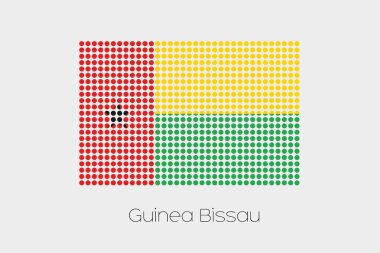 Gine Bissau bir bayrak çizimi
