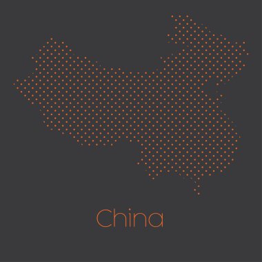Çin ülkesinin haritası.