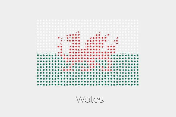 Иллюстрация Флага Уэльса — стоковый вектор