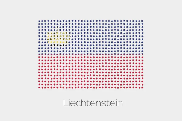Illustration Drapeau Liechtenstein — Image vectorielle