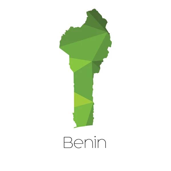 ベナン ベナンの国の地図 — ストックベクタ