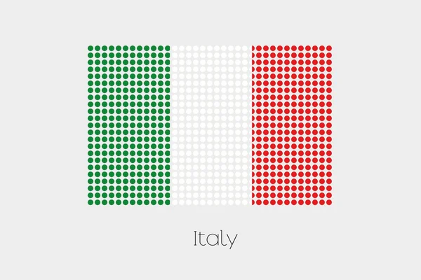 Una Ilustración Bandera Italia — Vector de stock