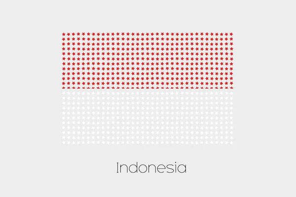 Endonezya Bayrağı Resmi — Stok Vektör