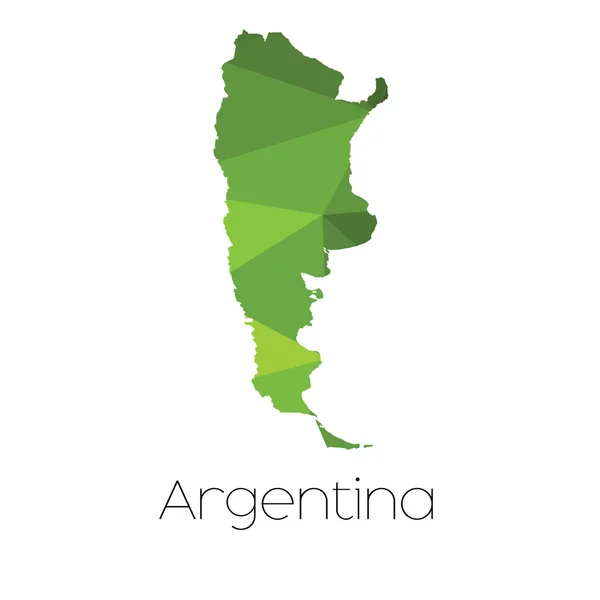 Mapa Del País Argentina Argentina — Archivo Imágenes Vectoriales