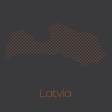 Letonya Ülke Haritası