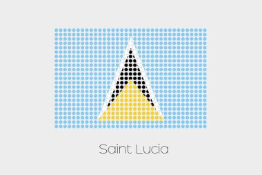 Saint Lucia bir bayrak çizimi