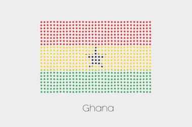 Gana bir bayrak çizimi