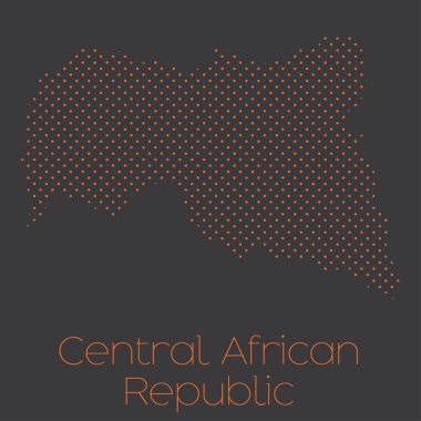 Orta Afrika Cumhuriyeti ülke Haritası