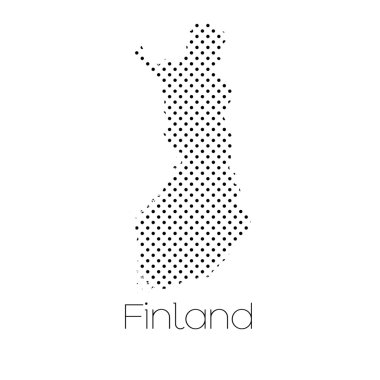 Finlandiya 'nın haritası.