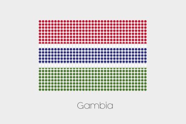 Gambiya bir bayrak çizimi